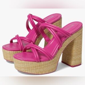 Michael Kors Women's Corrine Platform Heeled Sandal Sz 9